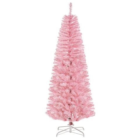 Irfora 70.75" Tall Unlit Slim Fir Artificial Christmas Tree with Realistic Branches with 618 ...