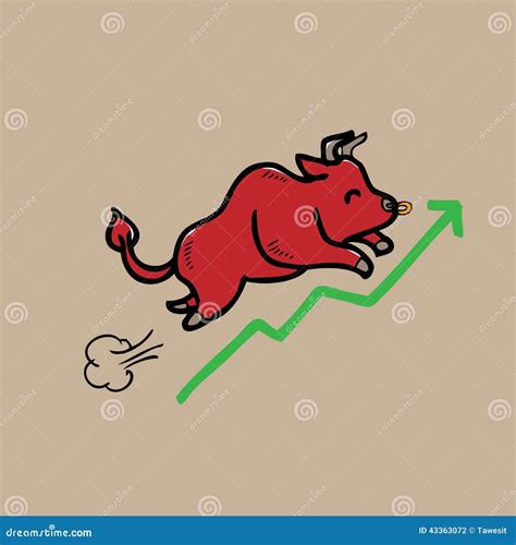 Bull Stock Market Stock Vector - Image: 43363072