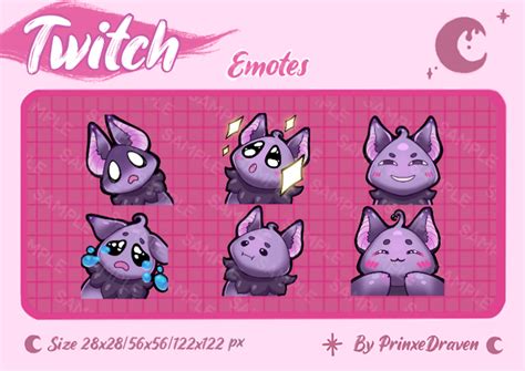 Murcy the bat Emote set. - PrinxeDraven's Ko-fi Shop - Ko-fi ️ Where creators get support from ...