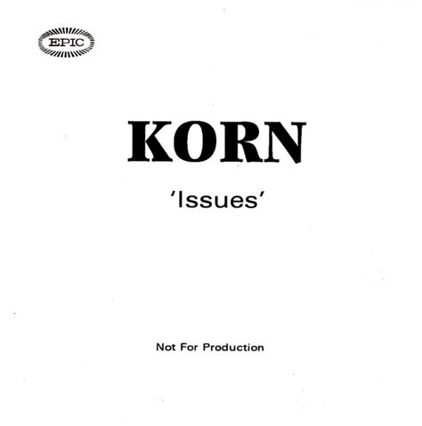 Korn – Issues (1999, CDr) - Discogs