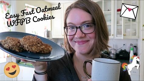Easy Fast Whole Foods Plant Based Oatmeal Cookies - YouTube
