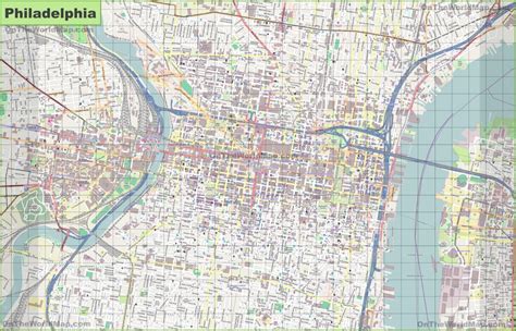 Large Detailed Street Map Of Philadelphia - Printable Street Maps ...