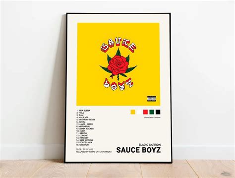 Eladio Carrion / Sauce Boyz Music album poster sold by Bharat Singh | SKU 40563391 | Printerval