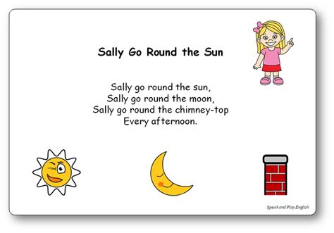 Sally Go Round the Sun – Song with Lyrics in French and in English