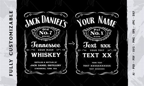 Printable Custom Jack Daniels Label - Free Printable Templates