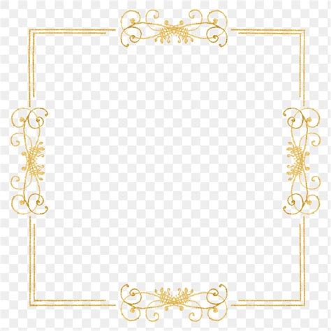 Download free png of Gold filigree frame border png by Jubjang about ...