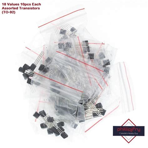 180Pcs 18 Value Transistor TO-92 Transistor Kit 10pcs Each – phillipjfry