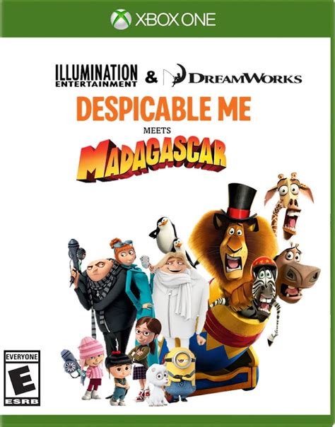 Despicable Me meets Madagascar Xbox One Cover by DarkMoonAnimation on DeviantArt