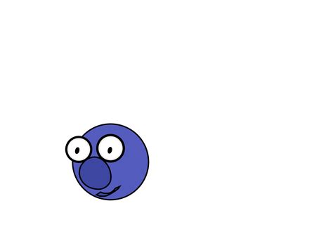 Clipart - cartoon blueberry