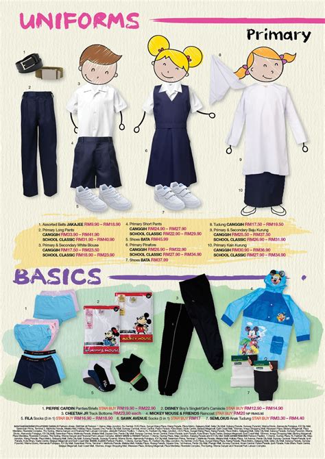 School Uniforms Malaysia Brands And Price Comparison For Back To School 2016 ~ Parenting Times