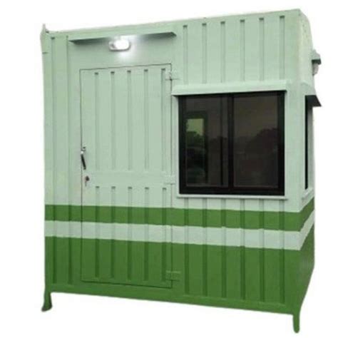 Rectangular Steel Portable Security Guard Cabin at best price in Raigad