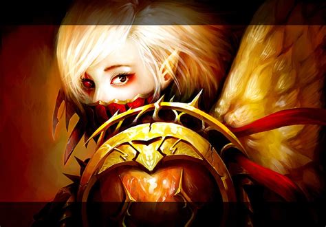 ELF WARRIOR ANGEL, wings, art, angel, masked, elf, armored HD wallpaper ...