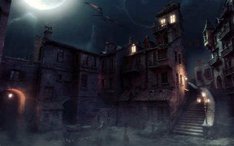 Dark Dragon Stone House HD Wallpaper