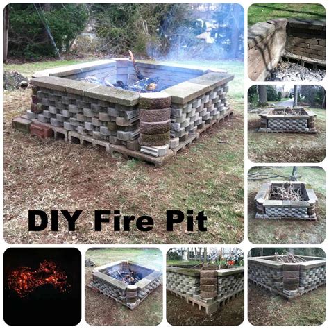 How To Build A Round Fire Ring Out Of Cinder Blocks With Stack Stone Facia - Our Diy Fire Pit ...