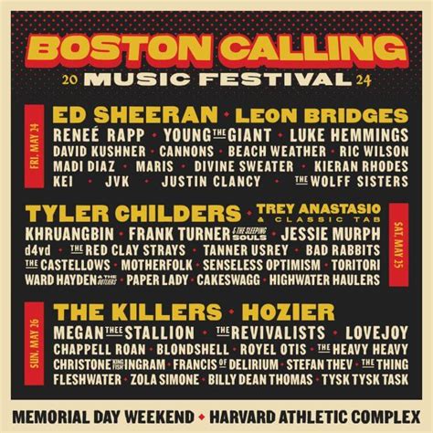 Boston Calling Announces Its 2024 Lineup