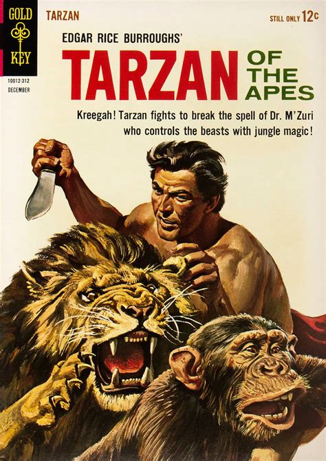 Hake's - "TARZAN" #139 COMIC BOOK COVER ORIGINAL ART BY GEORGE WILSON.