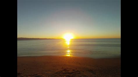 First Sunrise 2017 at Poetto Beach, Cagliari - YouTube