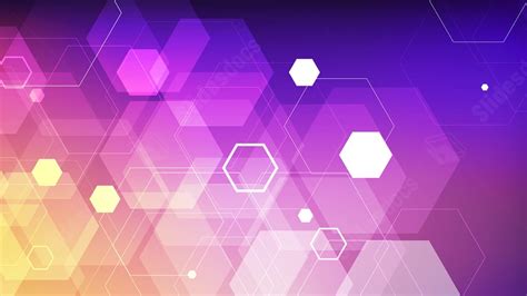 Purple Hexagon Dazzling Business Abstract Technology Powerpoint Background For Free Download ...