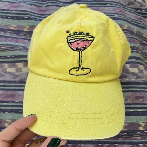 Golf Wang Men's Yellow and Pink Hat | Depop