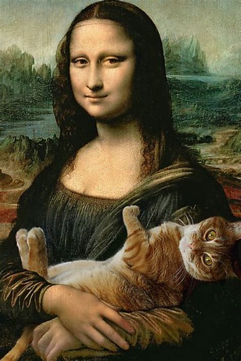 Puzzle Jigsaw 500 Pieces eco cardboard Mona lisa with a cat vintage art Davici # puzzle ...