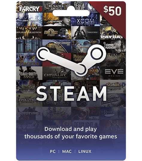 Steam Card $50 (US) [Email Delivery] - MyGiftCardSupply