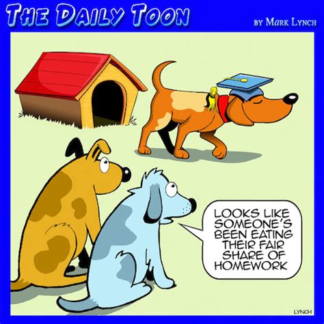 Dog ate my homework By toons | Media & Culture Cartoon | TOONPOOL