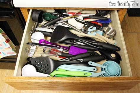 Organizing the Kitchen Utensil Drawer - Two Twenty One