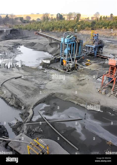 Witbank, South Africa - July 25 2011: Coal Mining and processing Plant Equipment Stock Photo - Alamy