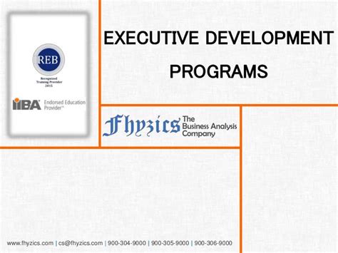 Executive Development Programs (EDP)