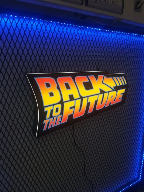 Back to the Future Light up Sign Back to the Future Wall - Etsy