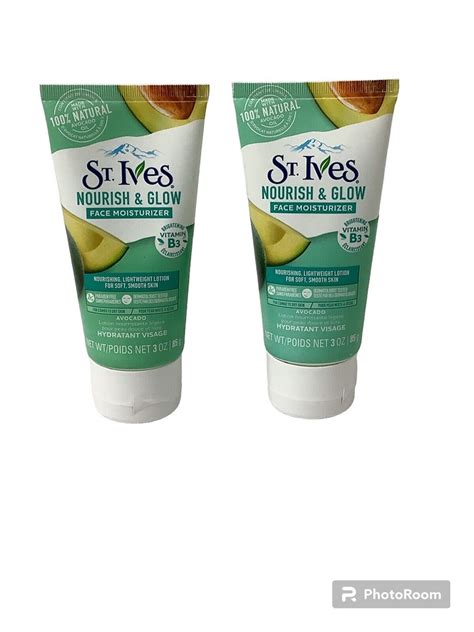 2- St. Ives Nourish & Glow Face Moisturizer with B Vitamins Lightweight ...