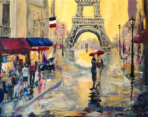 April In Paris Painting by Alan Lakin