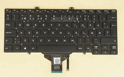 New For DELL Latitude 7400 Keyboard Backlit Danish Tastatur Not for 7400 2 IN1 | eBay