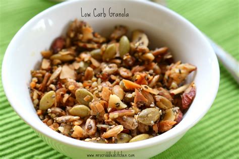 Low Carb Granola - Mrs. Criddles Kitchen