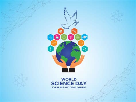 World Science Day for Peace and Development. November 10 world science day concept. Template for ...