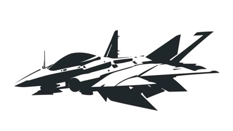 Silhouette Vector Of Fighter Jet, Silhouette, Vector, Fighter Jets PNG and Vector with ...