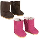 18 Inch Doll Boots 2 Pair Set, Our Faux Suede Ewe Boots will Fit American Girl Dolls & More ...