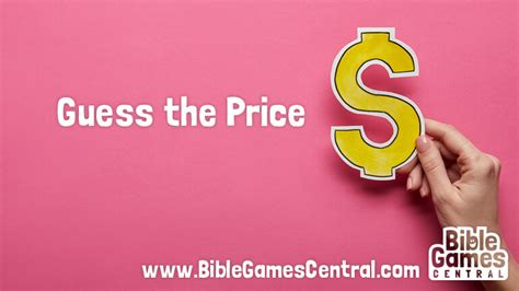 Bible Game for Adults and Youths – Guess the Price