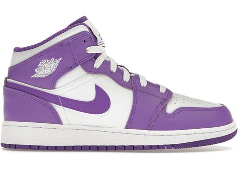 Jordan 1 Mid Purple Venom (GS) - DQ8423-511 - US