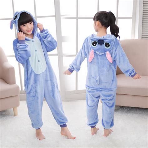 Stitch Onesie Pajamas for Kids Animal Onesies Halloween Costumes ...