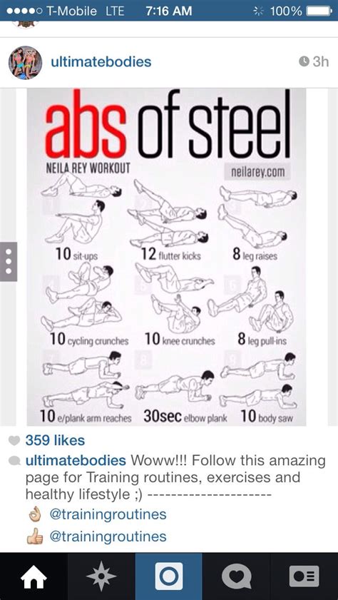 Abs of steel Fitness Workouts, Abb Workouts, Best Ab Workout, Abs Workout Routines, Workout ...