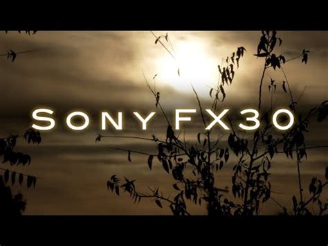 Sony FX30 Footage - YouTube