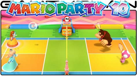 Mario Party 10 - Badminton Bash Bonus Game Gameplay (Wii U - 1080p60fps) | Mario party, Wii u, Mario