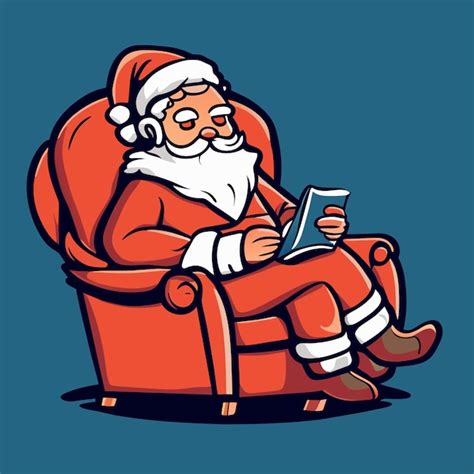 Premium Vector | Santa claus jente sit