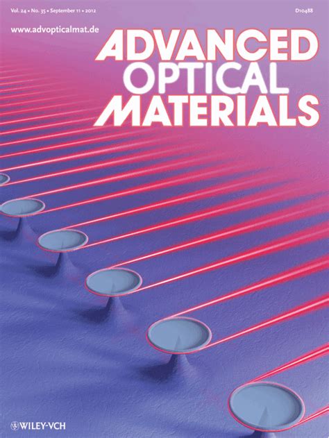 Advanced Optical Materials Issue 3 - Advanced Science News