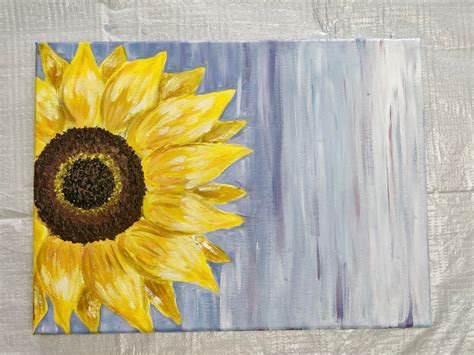 How to Paint a Sunflower - Learn to Paint for Beginners Series | Flower painting, Sunflower ...