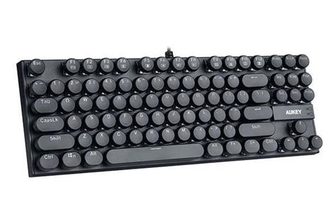 Aukey KM-G11 Typewriter Style Compact Mechanical Keyboard with Blue Switches | Gadgetsin