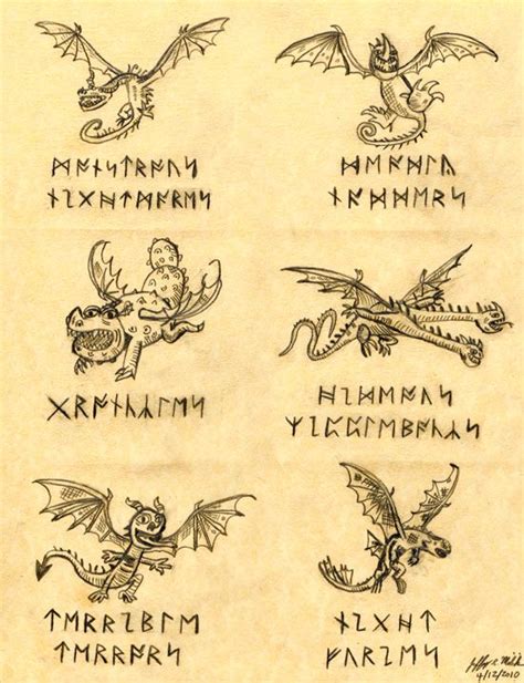 Dragons With Runes by Jeffrey-Scott Httyd Dragons, Httyd 3, Fantasy ...