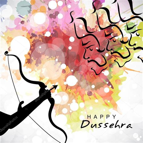 Happy Dussehra celebration background. — Stock Vector © alliesinteract ...