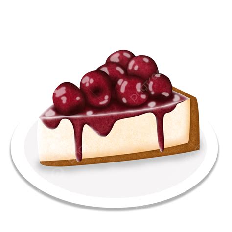 Strawberry Cherry Cheesecake Illustration, Cheesecake, Food Illustrations, Cake PNG Transparent ...